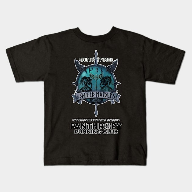 Shield Maidens Kids T-Shirt by Fans of Fanthropy